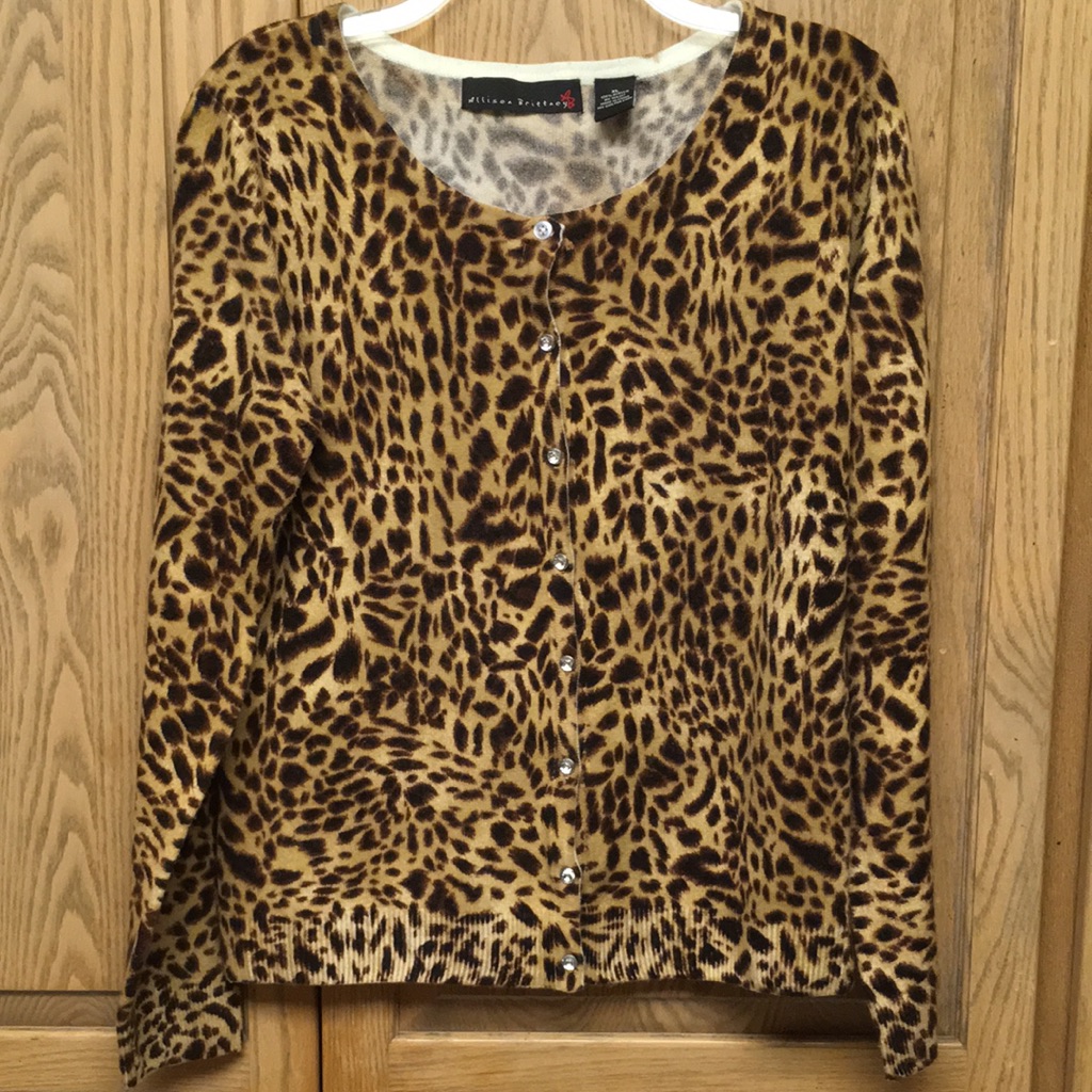 Allison Brittney Cheetah Print Cardigan